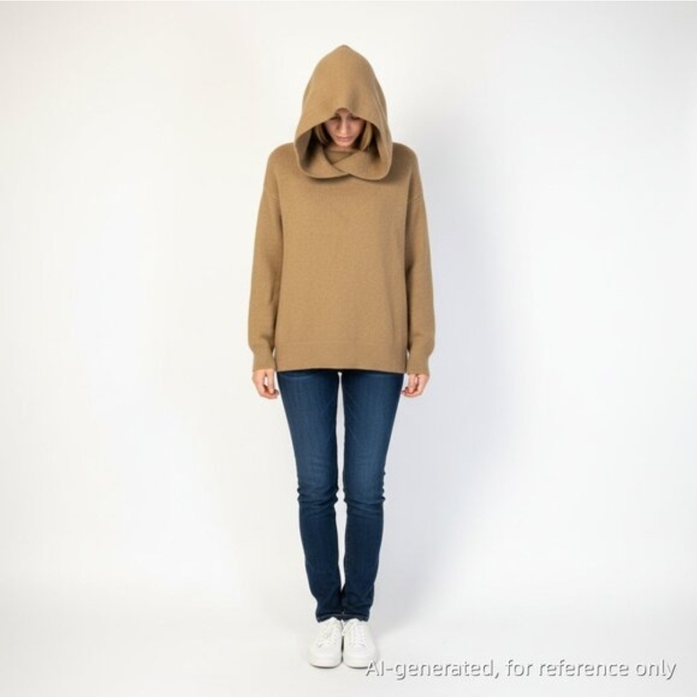 Acne Studio Cozy Tan Hooded Sweater